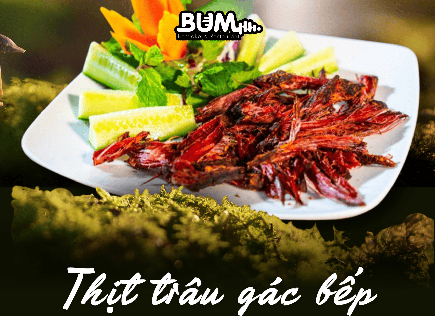 Thịt trâu gác bếp